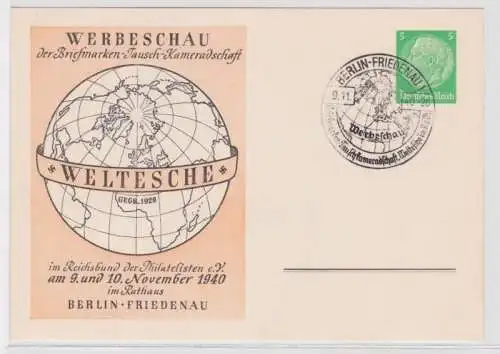 96030 DR Ganzsachen Postkarte PP126/ C28/02 Werbeschau Briefmarken-Tausch Berlin