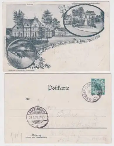 48048 DR Ganzsachen Postkarte PP9/ F76 Gruß aus Niederschöneweide Johannisthal