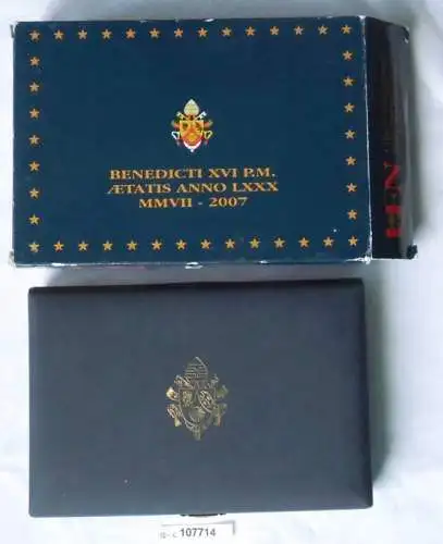 Seltener Vatikan / Vatican KMS Kursmünzensatz Coin Set 2007 PP (107714)