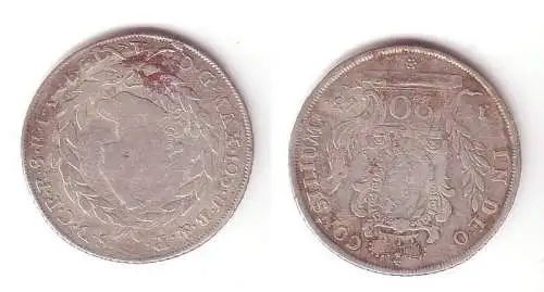 Silber Münze 20 Kreuzer Bayern 1763 A (104850)