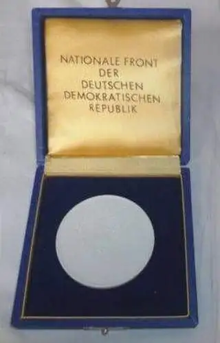 DDR Porzellan Medaille "Mach Mit" Initiative im Etui