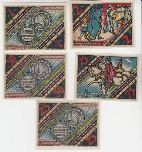 Kompl. Serie 5 Banknoten Notgeld Stadtsparkasse Paderborn Der tolle Christian192