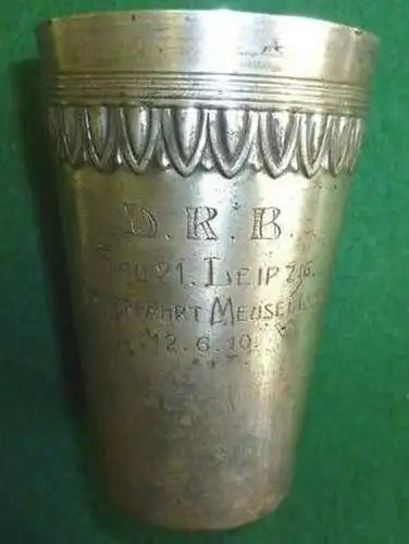 Pokal D.R.B. Becherfahrt Meuselwitz Gau 21 Leipzig 1910