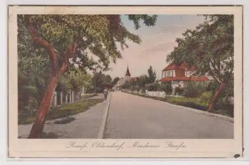 900428 Ak Preußisch Oldendorf - Mindener Straße 1940