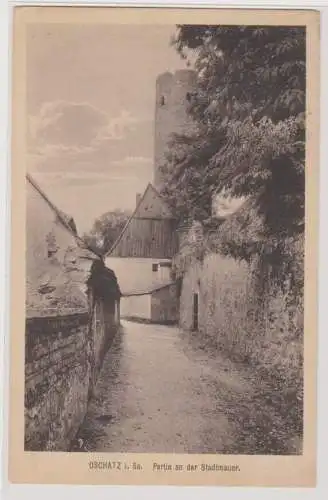 04646 AK Oschatz in Sachsen - Partie an der Stadtmauer 1921