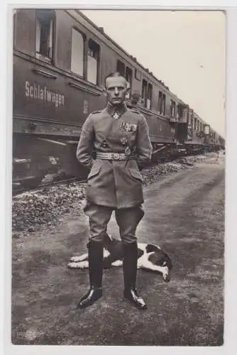 75557 Ak Flieger Leutnant Otto Parschau 1.Weltkrieg