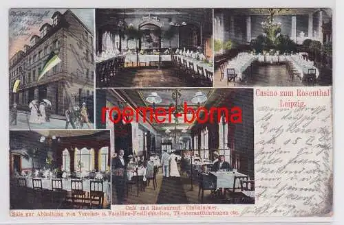 86768 Mehrbild Ak Leipzig Casino zum Rosenthal 1913