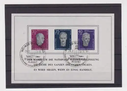 DDR Briefmarken Block 15 (Buchenwald) gestempelt (153484)