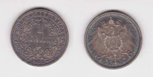 1 Mark Silber Münze Deutschland Kaiserreich 1900 F Jäger Nr.17 (161417)