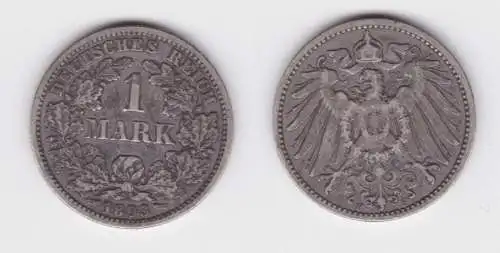 1 Mark Silber Münze Deutschland Kaiserreich 1893 F Jäger Nr.17 (164932)