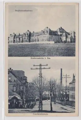 905587 Ak Rabenstein Bezirkskrankenhaus, Carolabadkolonie um 1930