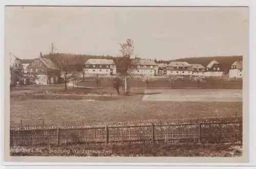 905153 Ak Grüna i. Sa. - Panoramasicht von Siedlung Waldesrauschen 1928