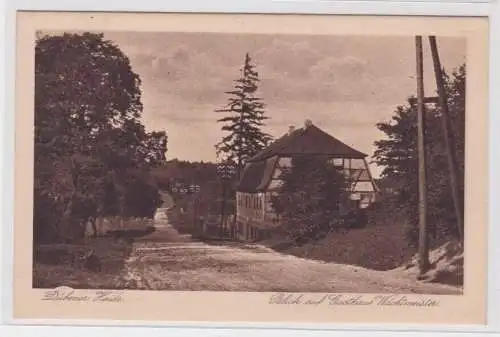 906333 Ak Dübener Heide- Blick auf Gasthaus Wachtmeister