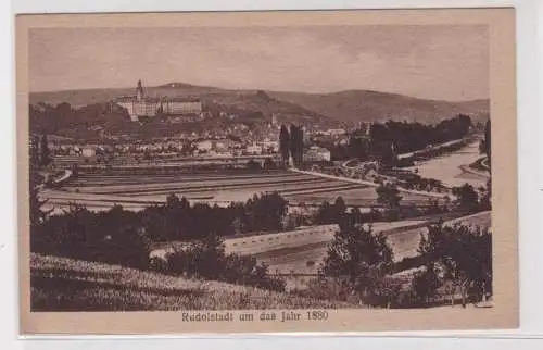 906118 Ak Rudolstadt- um das Jahr 1880, Totalansicht