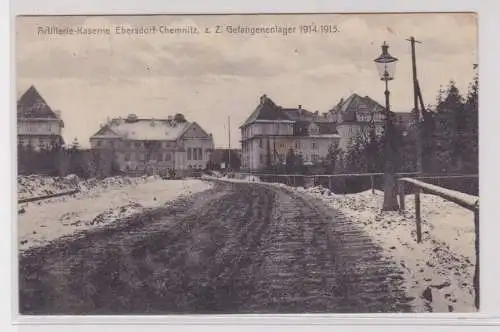 905176 Ak Ebersdorf-Chemnitz -Artillerie-Kaserne, z.Z. Gefangenenlager 1916