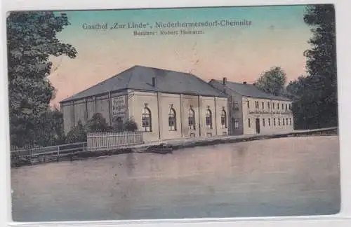 80827 Ak Niederhermersdorf-Chemnitz - Gasthof "Zur Linde" Bes. Robert Hartmann