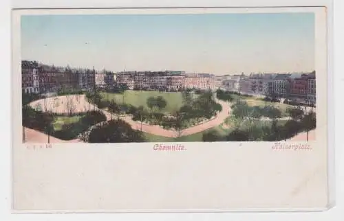 905243 Ak Chemnitz - Panoramaansicht  vom Kaiserplatz um 1900