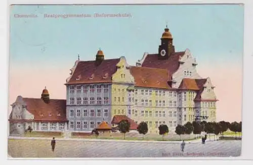 905741 Ak Chemnitz - Realprogymnasium (Reformschule) 1912