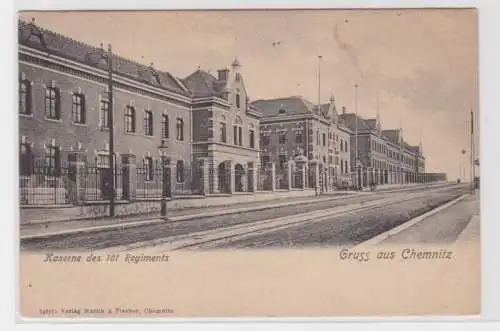 906003 Ak Gruss aus Chemnitz - Kaserne des 181. Regiments um 1900