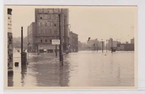 906001 Foto Chemnitz Hochwasser-Katastrophe Falkeplatz u. Stollberger Str. 1954