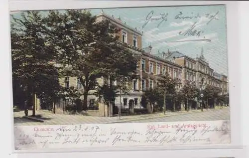 906200 Ak Chemnitz Kgl. Land- und Amtsgericht 1907