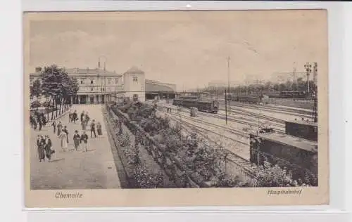 906209 Ak Chemnitz Hauptbahnhof mit Sicht auf die Gleisanlagen 1923