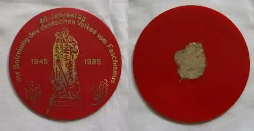 Plakette 40.Jahrestag Befreiung des deutschen Volkes vom Faschismus 1985 /134885