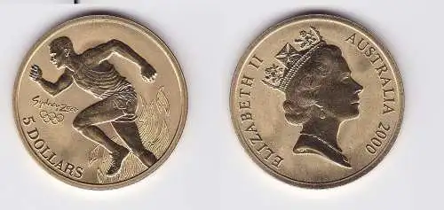 5 Dollar Münze Australien Olympiade Sydney 2000 Sprinter  (112087)