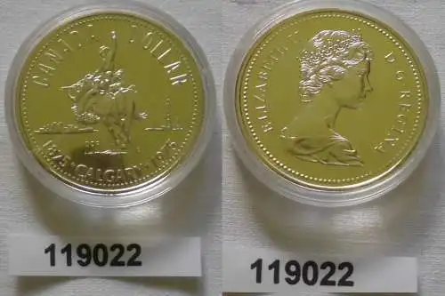 1 Dollar Silber Münze Canada Kanada 100 Jahre Stadt Calgary 1975 (119022)