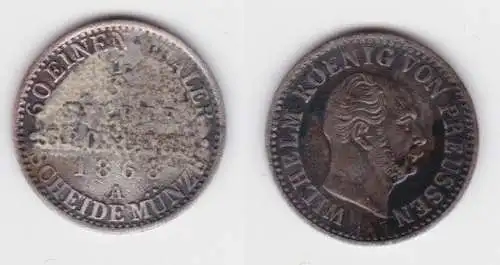 1/2 Silber Groschen Münze Preussen 1868 A ss (142819)