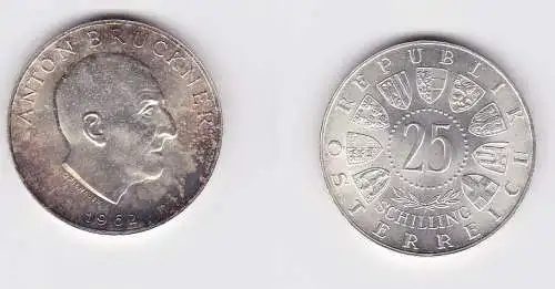 25 Schilling Silber Münze Österreich 1962 Anton Bruckner (143968)