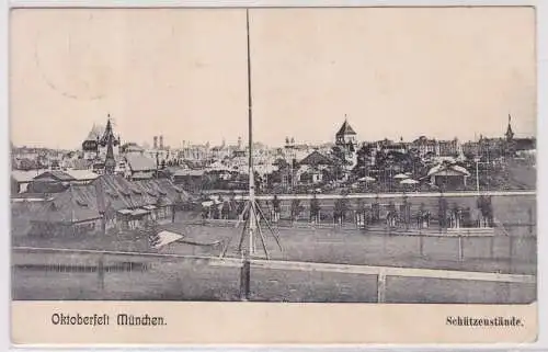 900026 Ak Oktoberfest München Schützenstände 1906