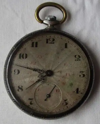 800er Silber Lépine Taschenuhr Huguenin Frères Fabrique Niel um 1920 (159922)