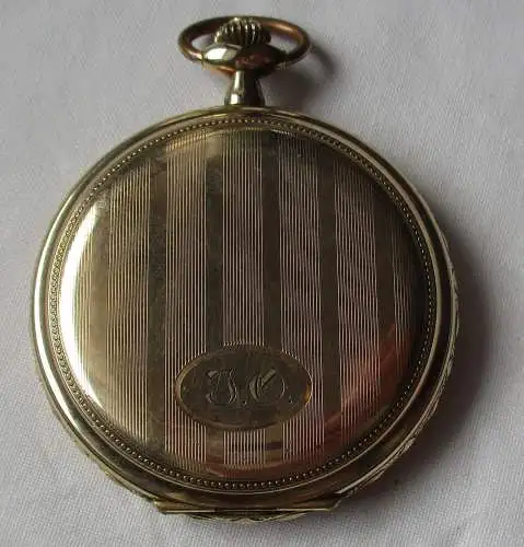 Savonette Taschenuhr Favor Gustav Rau Pforzheim Walz-Gold-Doublè um 1920 /159873