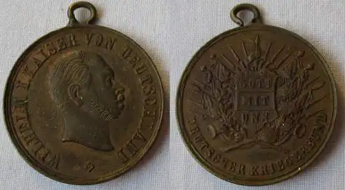 Medaille deutscher Kaiser Wilhelm I Deutscher Kriegerbund (137367)