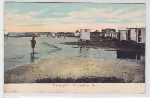 15645 AK Noordwijk aan Zee - Strandgezicht, Blick auf den Strand 1943