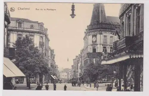 10178 AK Charleroi - Rue de la Montagne, Straßenansicht mit Geschäften