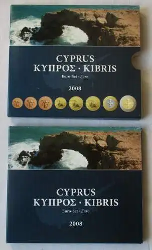 KMS Euro Euro-Set Kursmünzensatz Zypern 2008 Stgl. im Blister (156984)