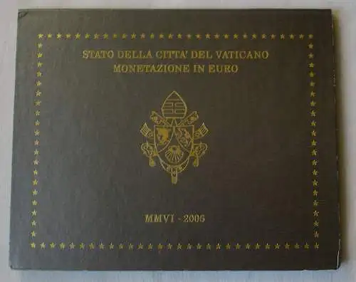 Vatikan Original KMS 2006 komplett Stgl. mit Papst Benedict XVI OVP (156760)