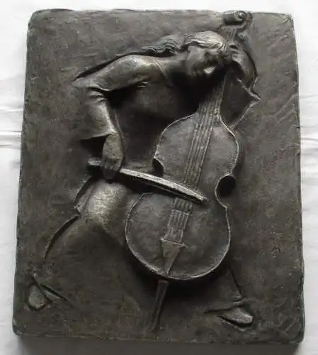 Buderus Kunstguss "Die Cellospielerin" von Heinrich Moshage signiert (159855)