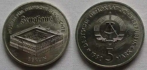 DDR Gedenk Münze 5 Mark Berlin Zeughaus 1990 (136208)