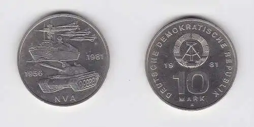 DDR Gedenk Münze 10 Mark 20 Jahre Nationale Volksarmee NVA 1976 (122141)