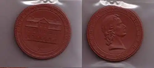 DDR Porzellan Medaille Schillers Wohnhaus Weimar (113267)