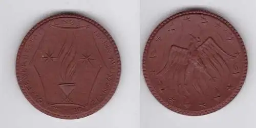 Meissner Porzellanmedaille Feuerbestattungsverein Meissen 1911-1921 (125256)