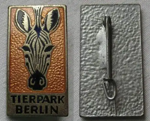 DDR Abzeichen Tierpark Berlin Zebra Tierkopf (114993)