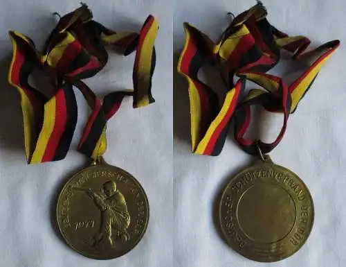 Seltene DDR Medaille Deutscher Schützenverband der DDR Gold 1971 (141638)