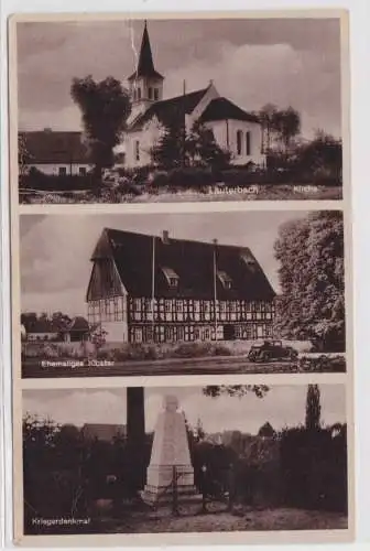 902115 Mehrbild Ak Lauterbach - Kirche, Kriegerdenkmal, ehemaliges Kloster