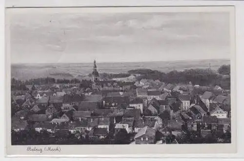 70757 AK Belzig (Mark) - Ortsansicht mit Kirche 1939