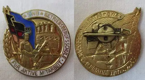 DDR Abzeichen SWB Betriebsberufsschule Stahl-und Walzwerk Brandenburg (168311)