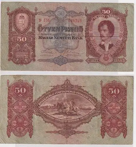 50 Pengö Banknote Ungarn 1.Oktober 1932 (162556)